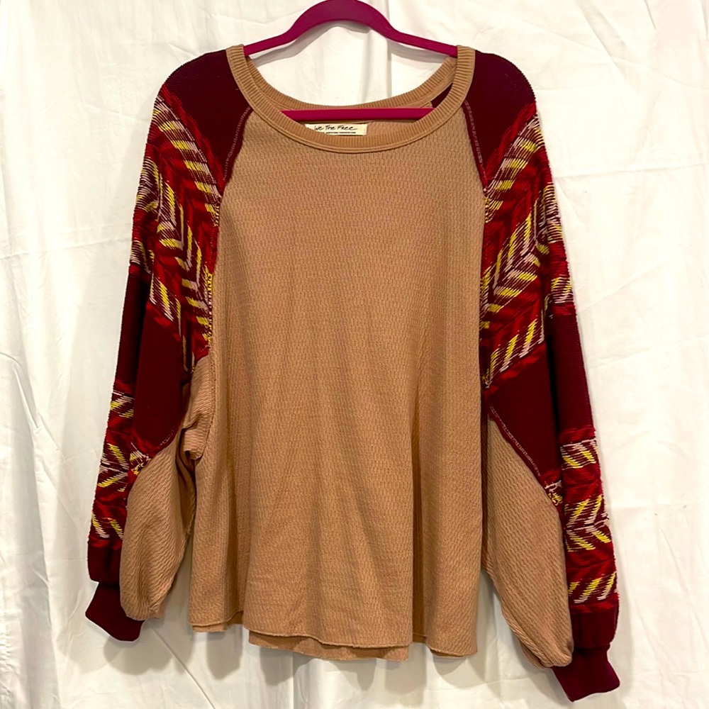 Free People thermal sweatshirt